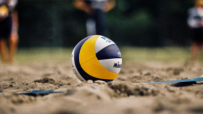 volleyball on sand